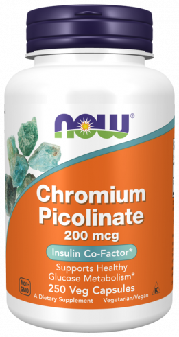 NOW Chromium Picolinate 200 mcg, 250 капсул