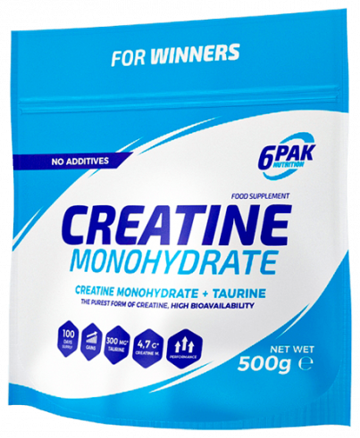 6PAK Nutrition Creatine Monohydrate + Taurine, 500 гр