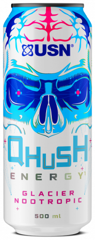 USN Qhush Energy Glacier Nootropic, 500 мл