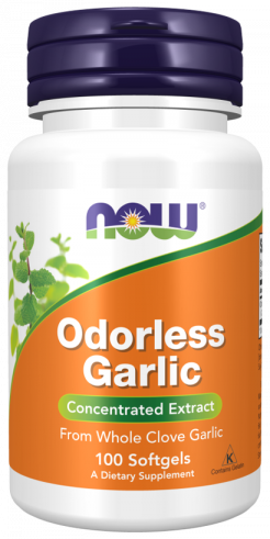 NOW Odorless Garlic, 100 капсул