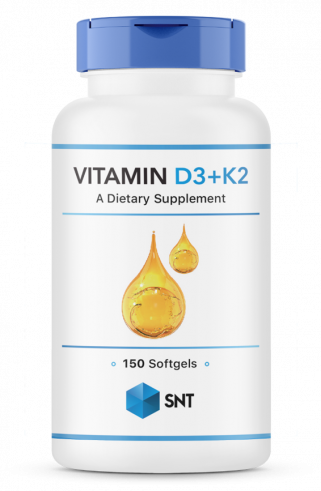 SNT Vitamin D3 + K2 2000 IU, 150 капсул