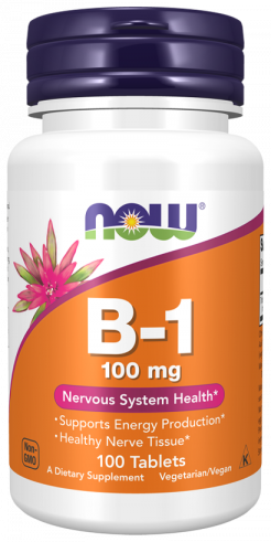 NOW B-1 100 mg, 100 таблеток
