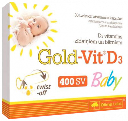 Olimp Labs Gold-Vit D3 Baby, 30 капсул