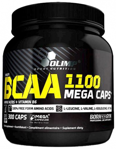 Olimp Sport Nutrition BCAA 1100 Mega caps, БЦАА 1100 Мега капс, 300 капсул